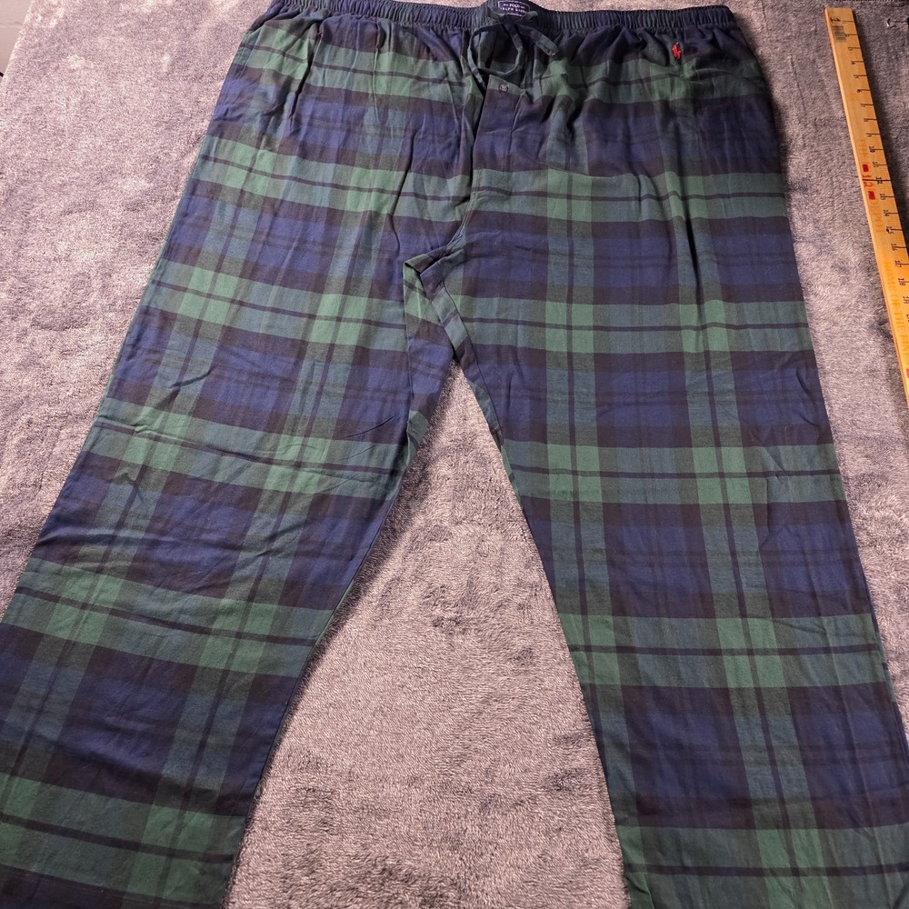 Polo Ralph Lauren Blackwatch Tartan Plaid Pajama Pants Mens 4XL Sleepwear